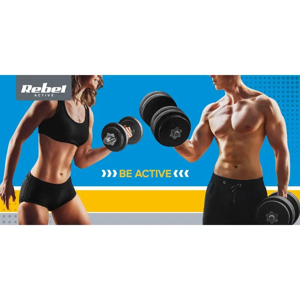 Obciążenie bitumiczne zestaw obciążeń 4x1.25kg 5kg 31mm talerze Rebel 4/7
