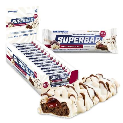 Superbar Crispy Cream Cake, Proteinriegel, 40 % Eiweiß, 24 x 50 g