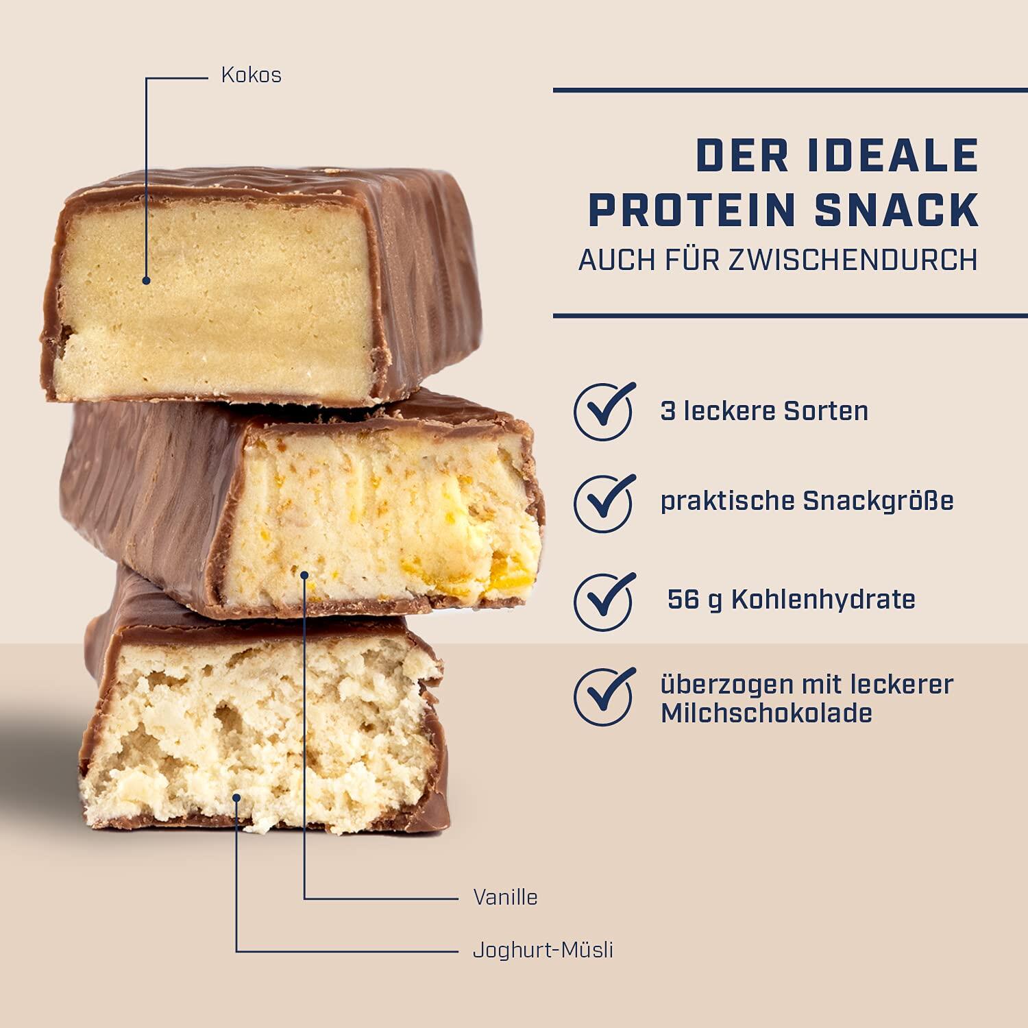 Fitness Bar Joghurt-Müsli, Energieriegel, Carbs, Eiweiß & Vitamine, 24 x 35 g 3/6