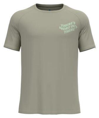 Odlo essentials print jersey met korte mouwen grijs