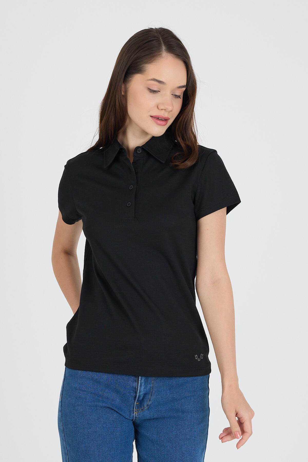 Koszulka Polo Damska 100% Merino Woolona 5/7