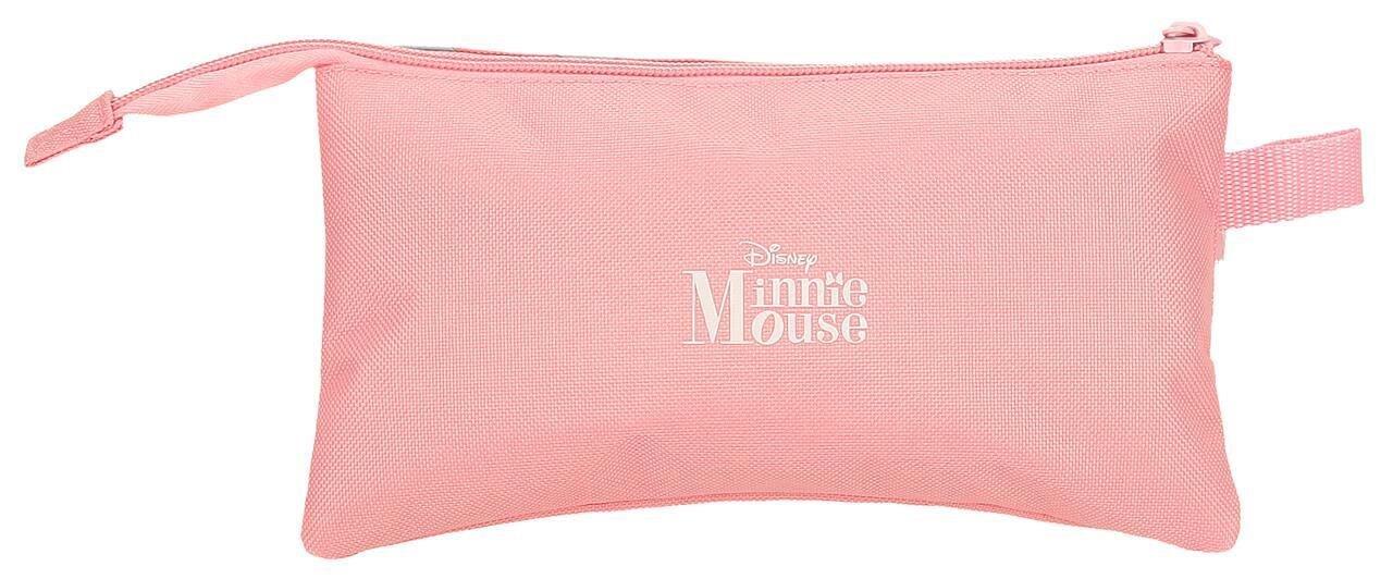 Astuccio tre scomparti bambina Disney Minnie Coquette 12cmcorallo 2/6