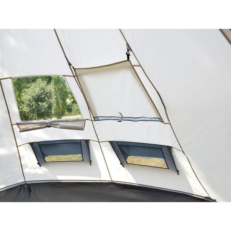 Tente de camping Tipi Goathi 365 Protect - 6 Pers - Hauteur 2,50m - Sol cousu