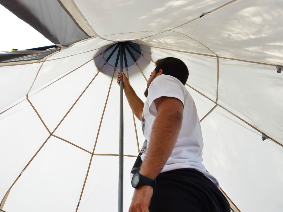 Tipi Zelt Goathi 365 Protect - Campingzelt - eingenähter Zeltboden 4/7