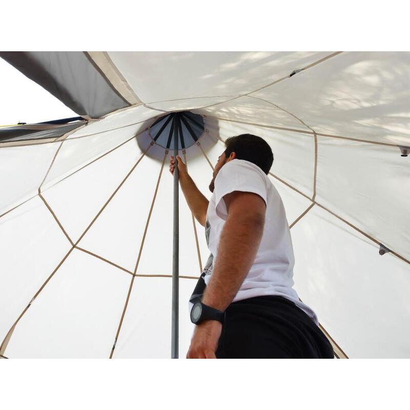 Tente de camping Tipi Goathi 365 Protect - 6 Pers - Hauteur 2,50m - Sol cousu