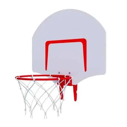 Pre deti a dospelých basketbalový kôš vonkajší doska s obručou Rim 30 Biela