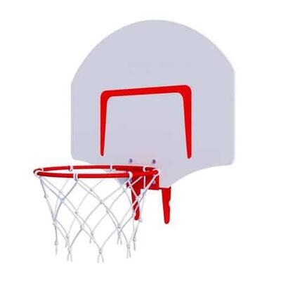 Unisex basketbalring outdoor basketbalbord tuinset basketbal rim 30 wit
