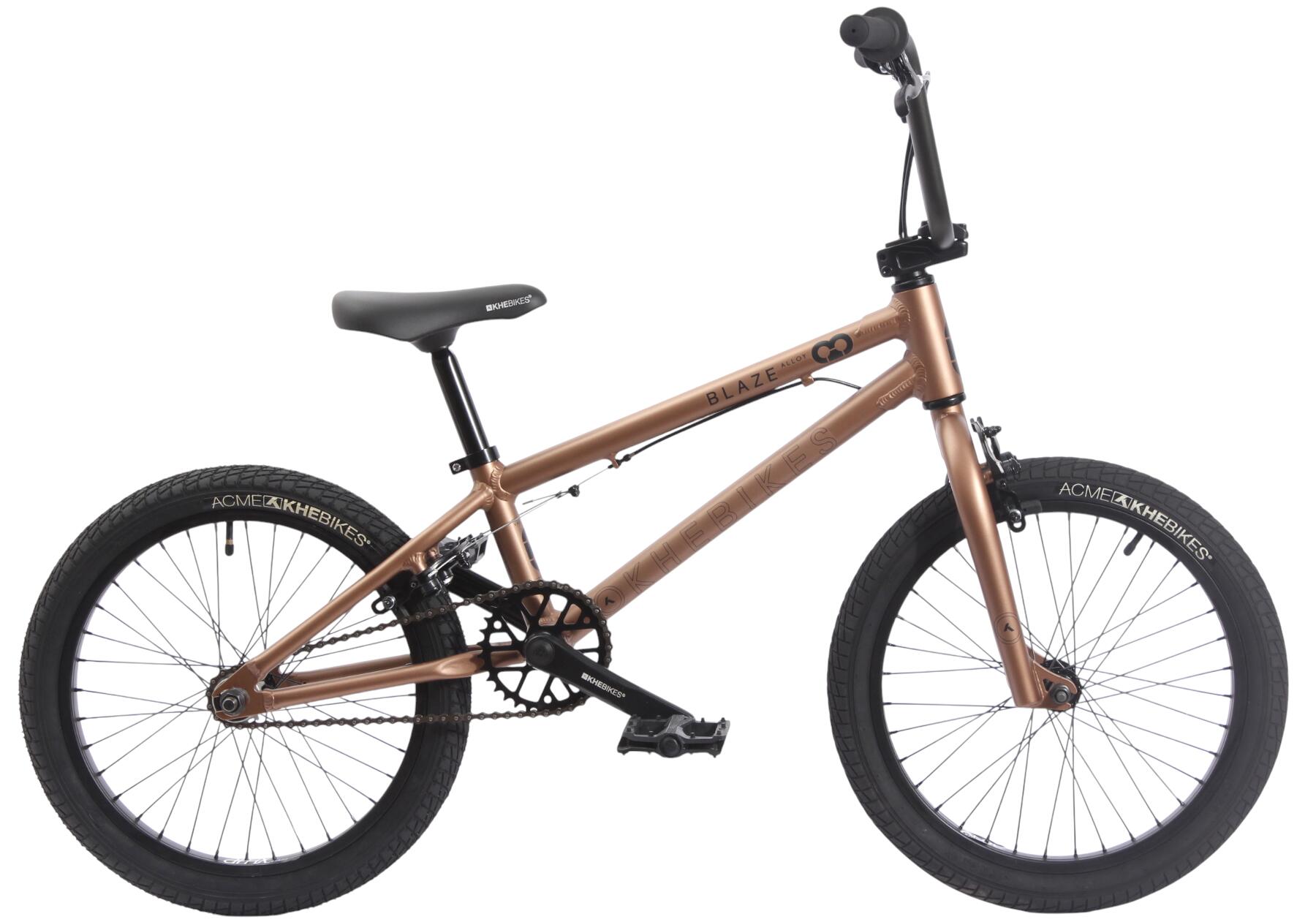 KHEBIKES BMX Fahrrad Kinder BLAZE AL gold 18 Zoll 9,3kg