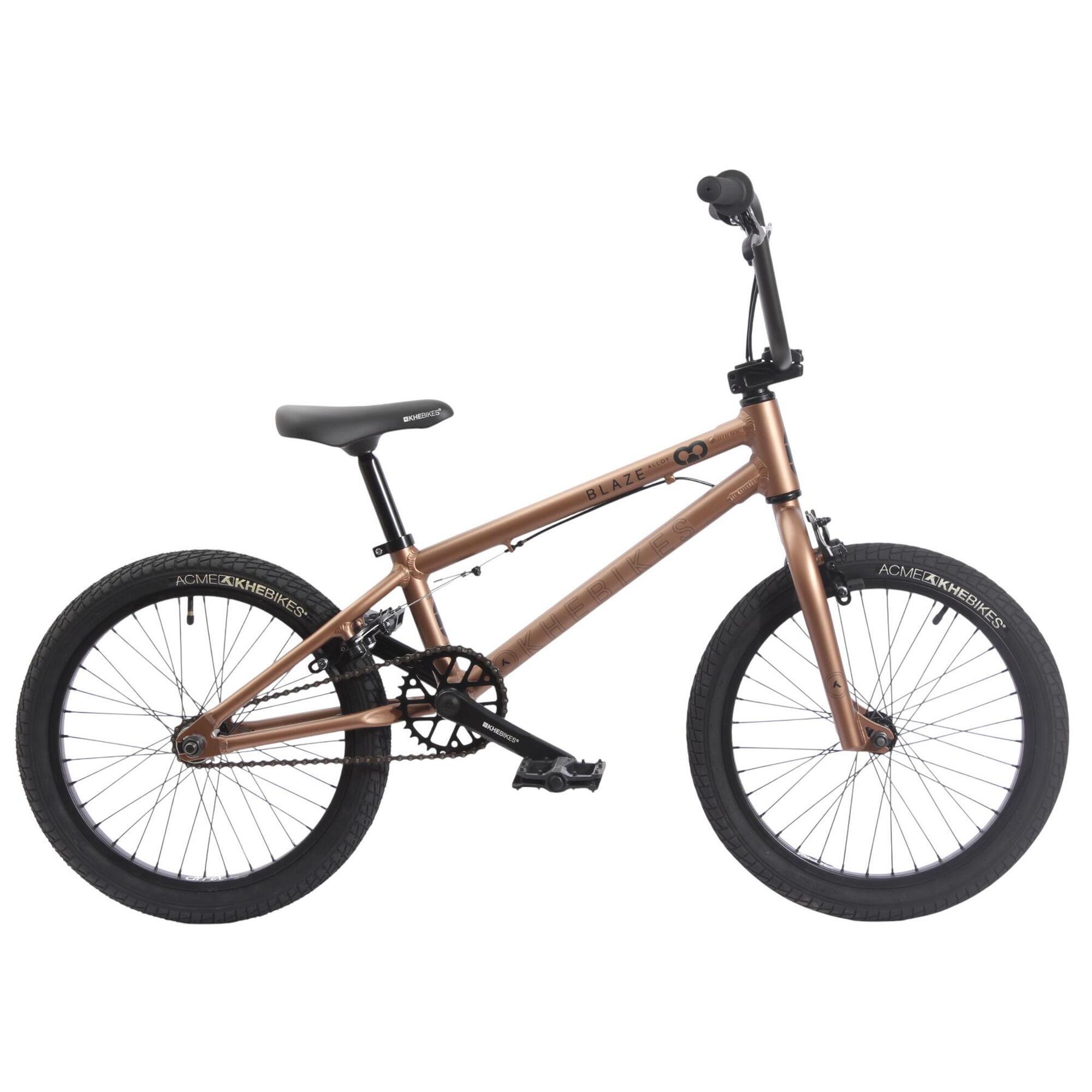 KHEBIKES Dětské BMX kolo BLAZE AL zlaté 18 palců 9,3 kg