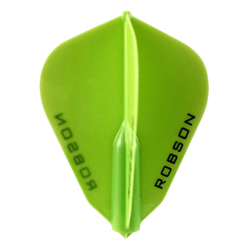 2x 3pc Robson Plus Dart Flights F Shape Accessory Set - Green