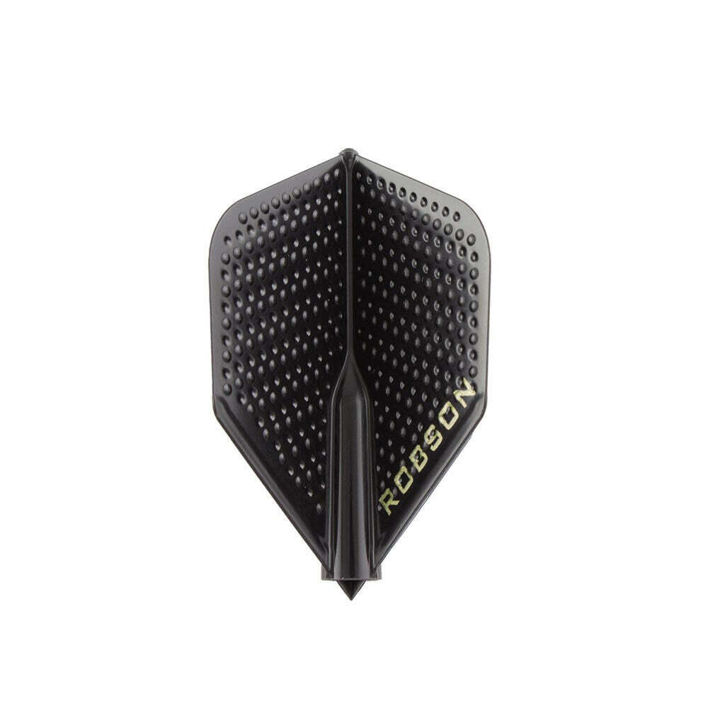 2PK Robson Dimpled Plus Dart Flight Standard Accessory - Black