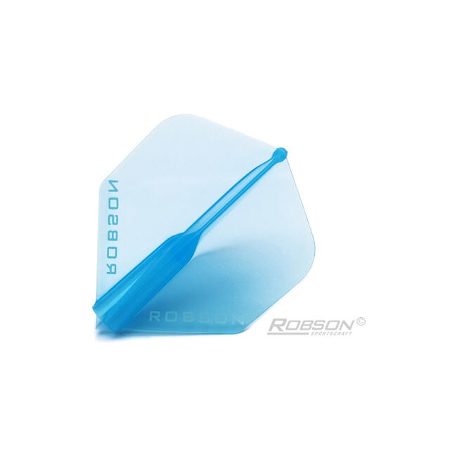 2x 3pc Robson Plus Dart Flights Standard Set - Blue Crystal
