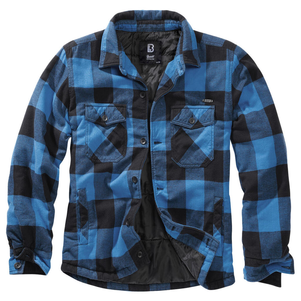 Brandit Lumber Jacket Black / Blue