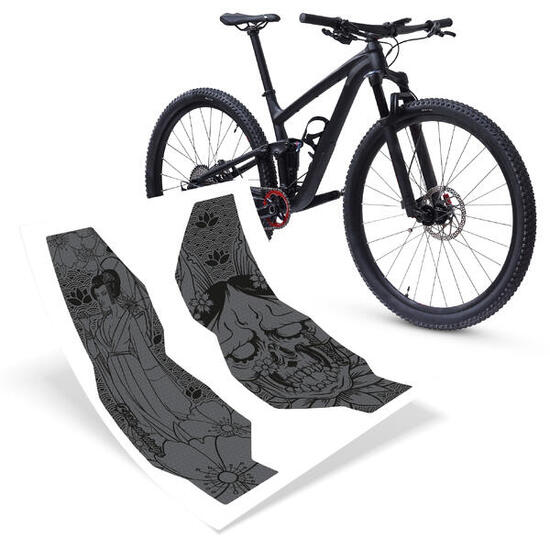 Fahrradgabel Schutzfolie Aufkleber matt universeller Kratz- & Steinschlagschutz