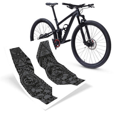 Fahrradgabel Schutzfolie Aufkleber matt universeller Kratz- & Steinschlagschutz