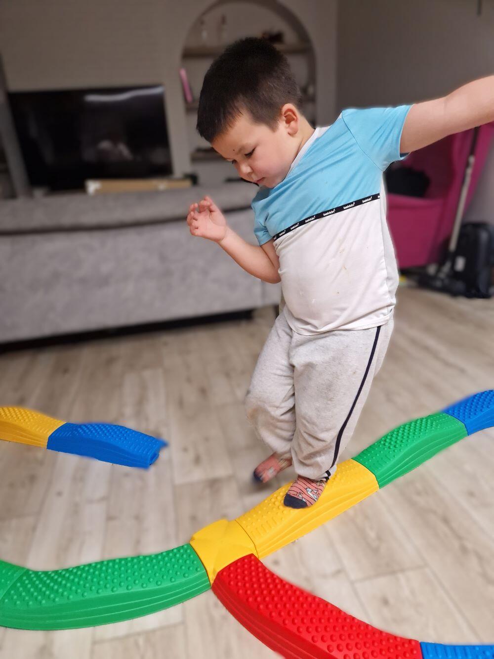 Kinderen Sport Sensorisch Balanspad 20-delig Single veelkleurig 3/7