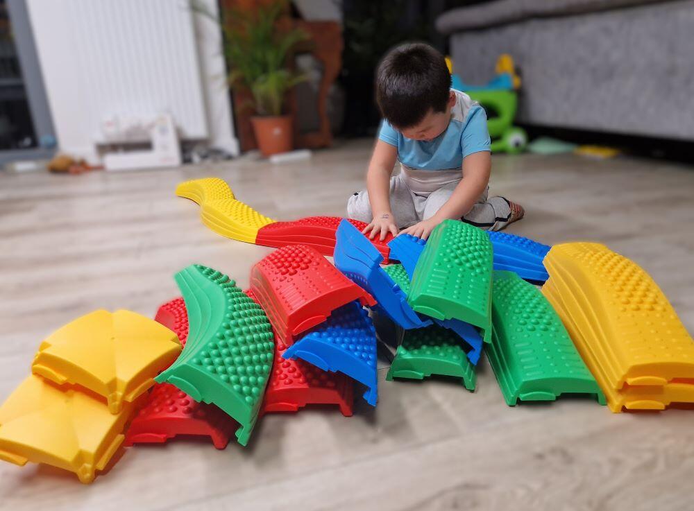 Kinderen Sport Sensorisch Balanspad 20-delig Single veelkleurig 5/7