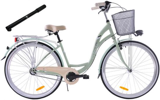 Rower miejski 28 Fuzlu Nevada S3 miętowy