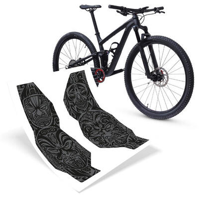 Fahrradgabel Schutzfolie Aufkleber matt universeller Kratz- & Steinschlagschutz