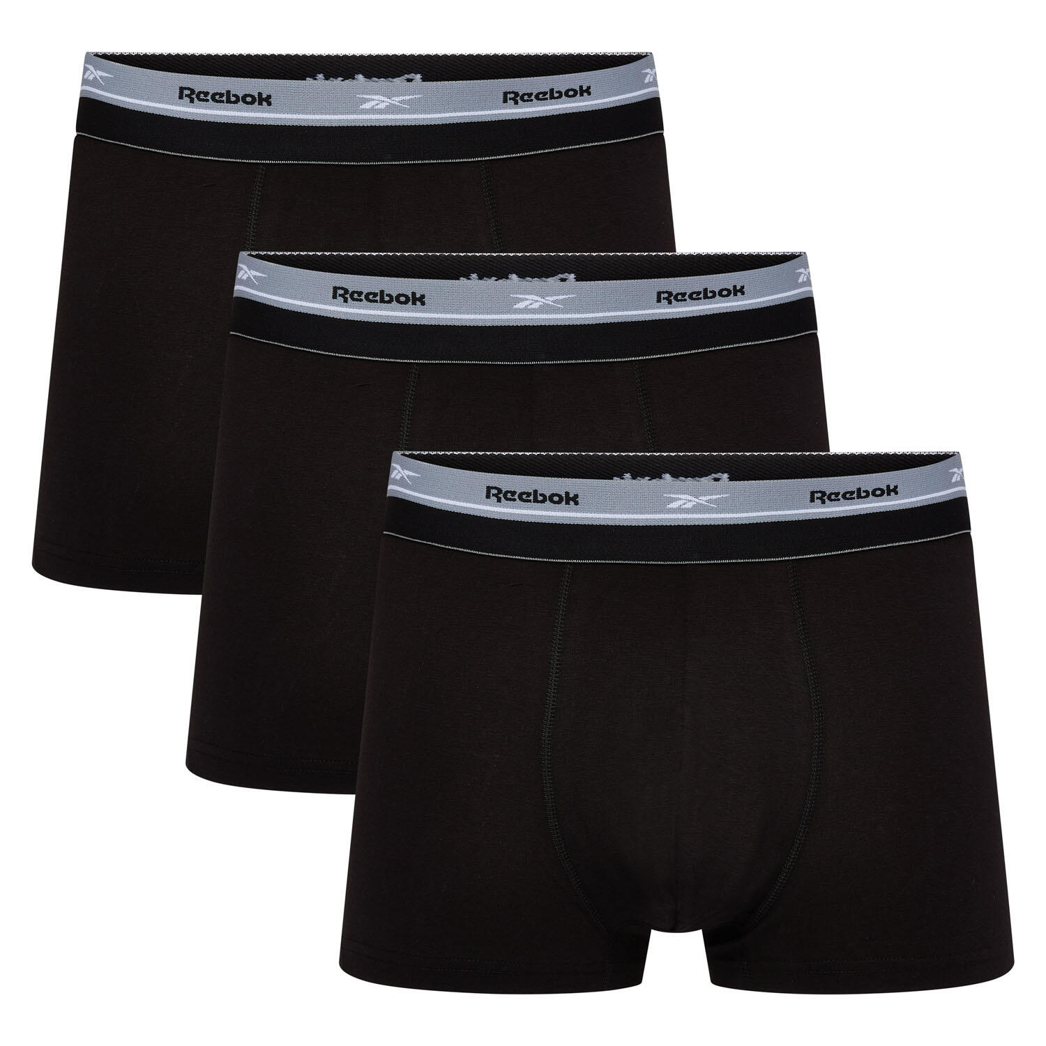 REEBOK Mens Reebok 3 pack Mika trunks Black