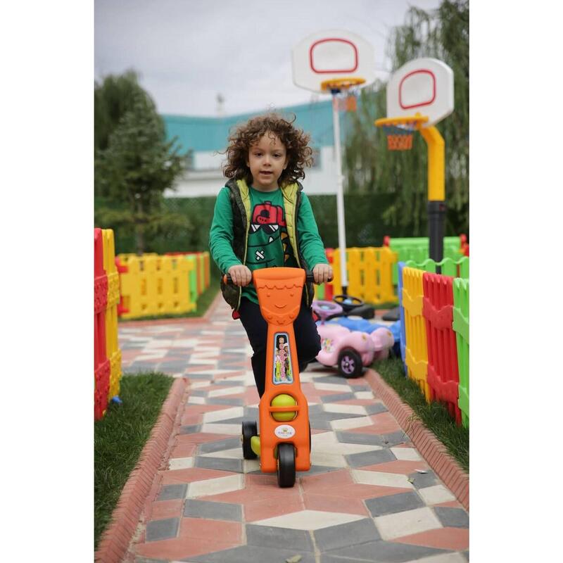 Copii Outdoor Trotinetă 3 Roți King Portocaliu
