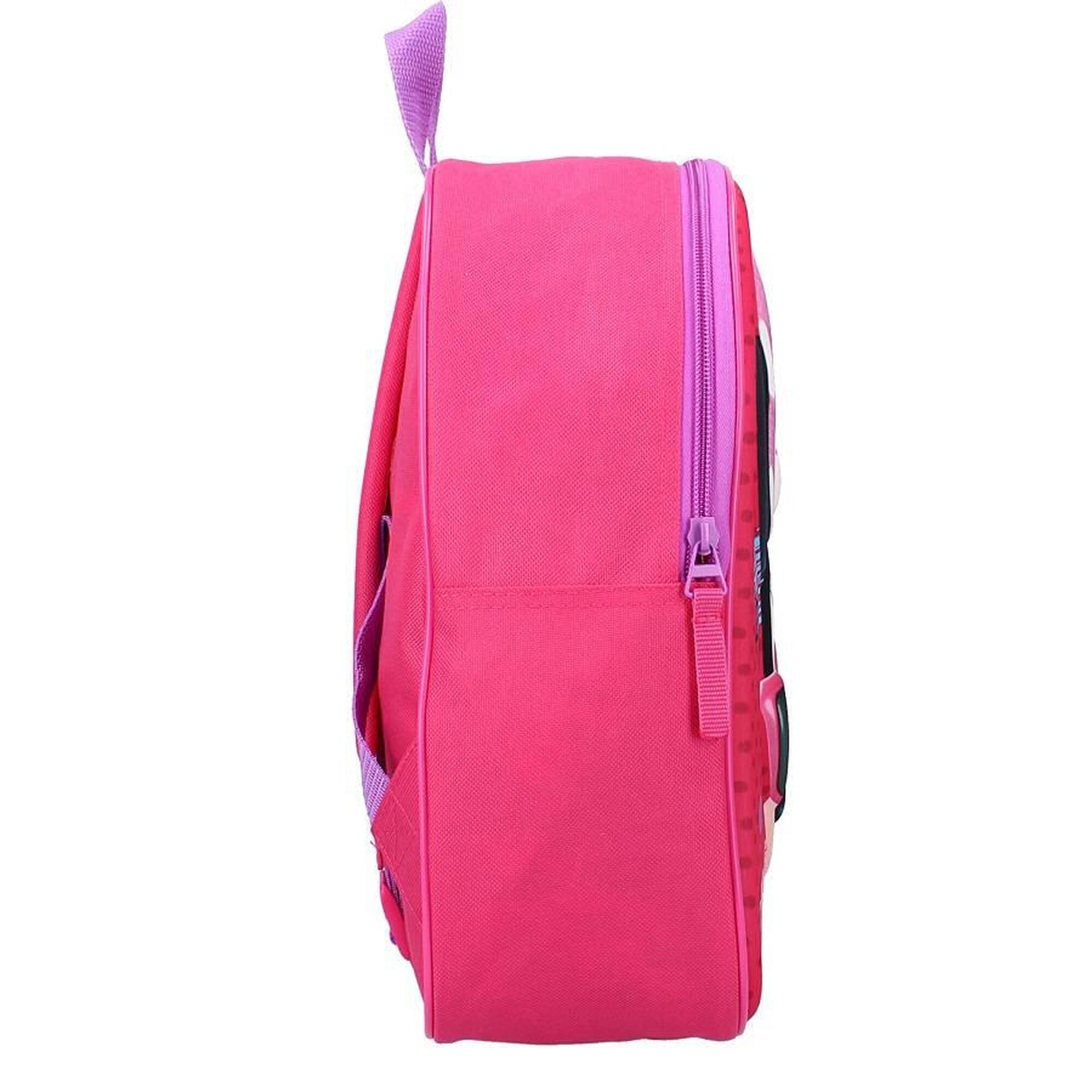 Rucsac 3D roz, 32cm x26cm x11cm, Minnie Mouse