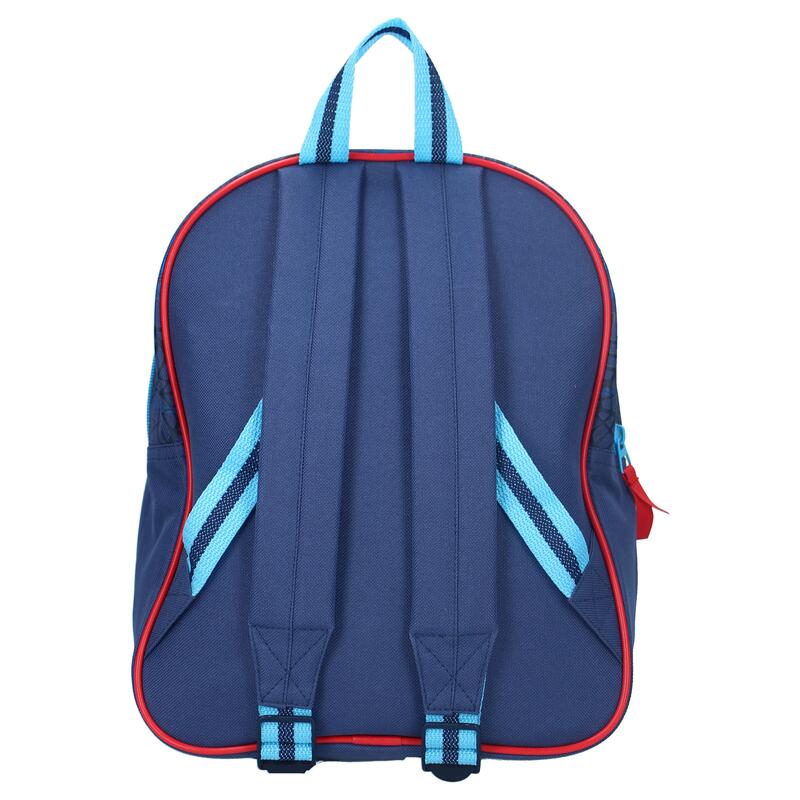 Rucsac albastru cu doua compartimente, 30x25x11 cm, Keep on Moving, Spiderman