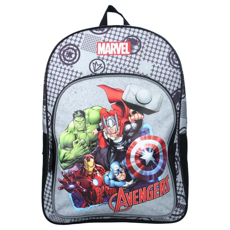 Rucsac multicolor cu doua compartimente, 43x32x16 cm, Safety Shield, Avengers