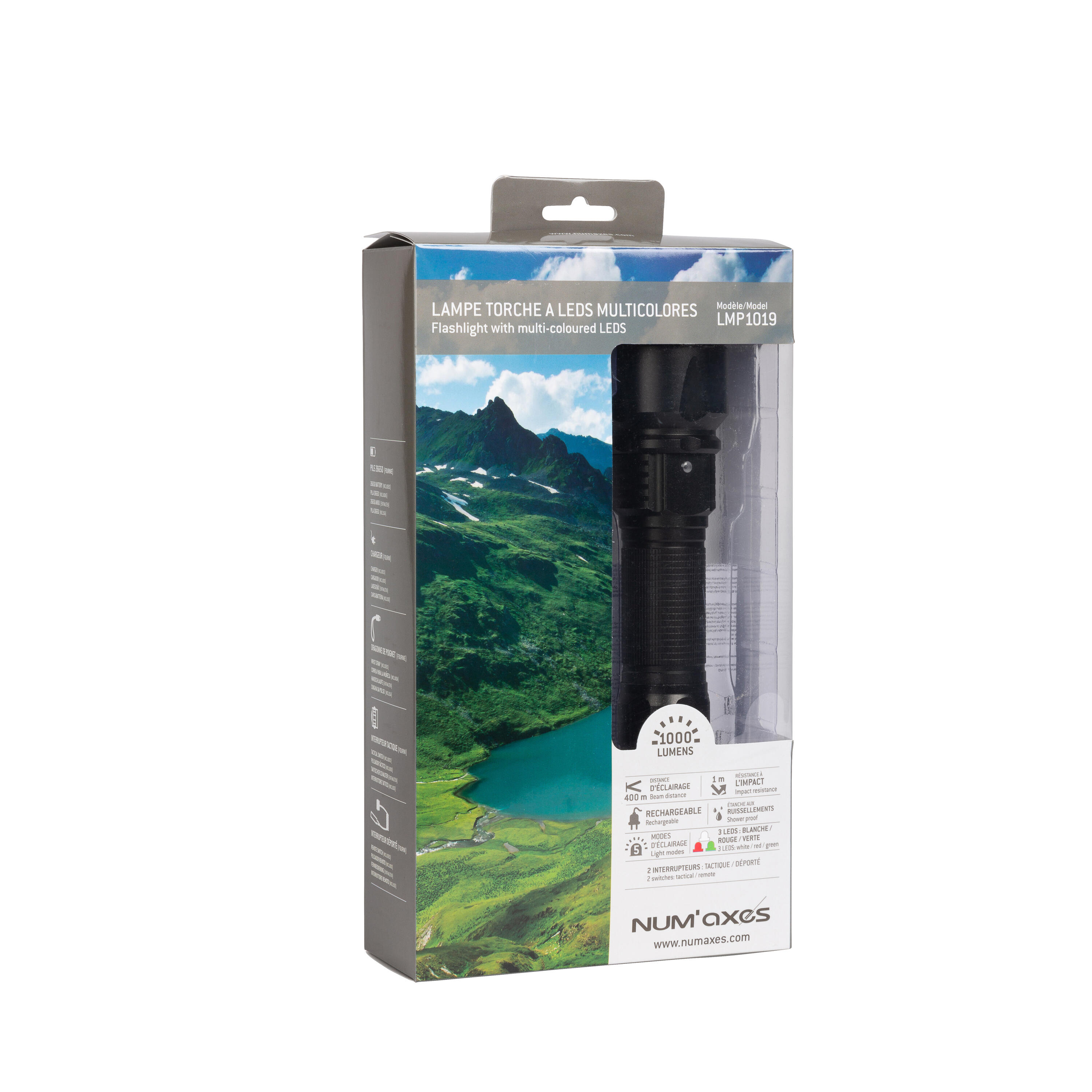 Lampe torche à LED multicolore rechargeable LMP1019 5/5