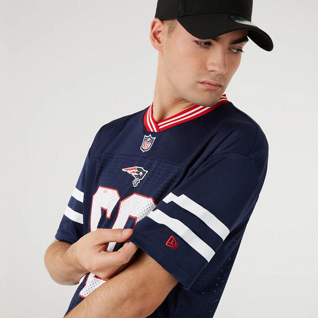 Maillot NFL New England Patriots New Era Mesh Bleu marine 6/7