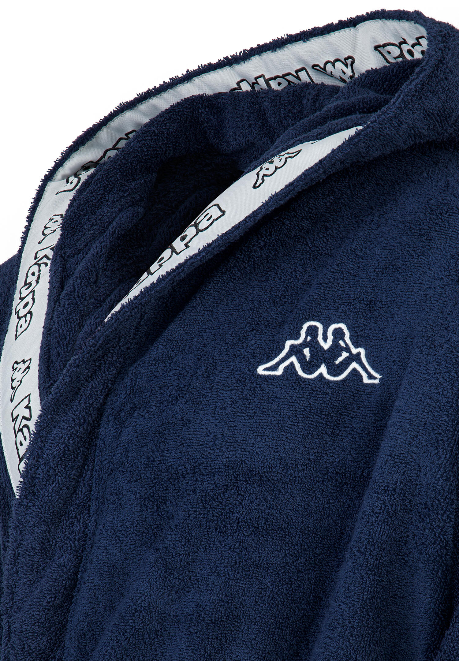 KAPPA Unisex Bademantel mit Kapuze 100% Baumwolle Gr. S-4XL 6/6