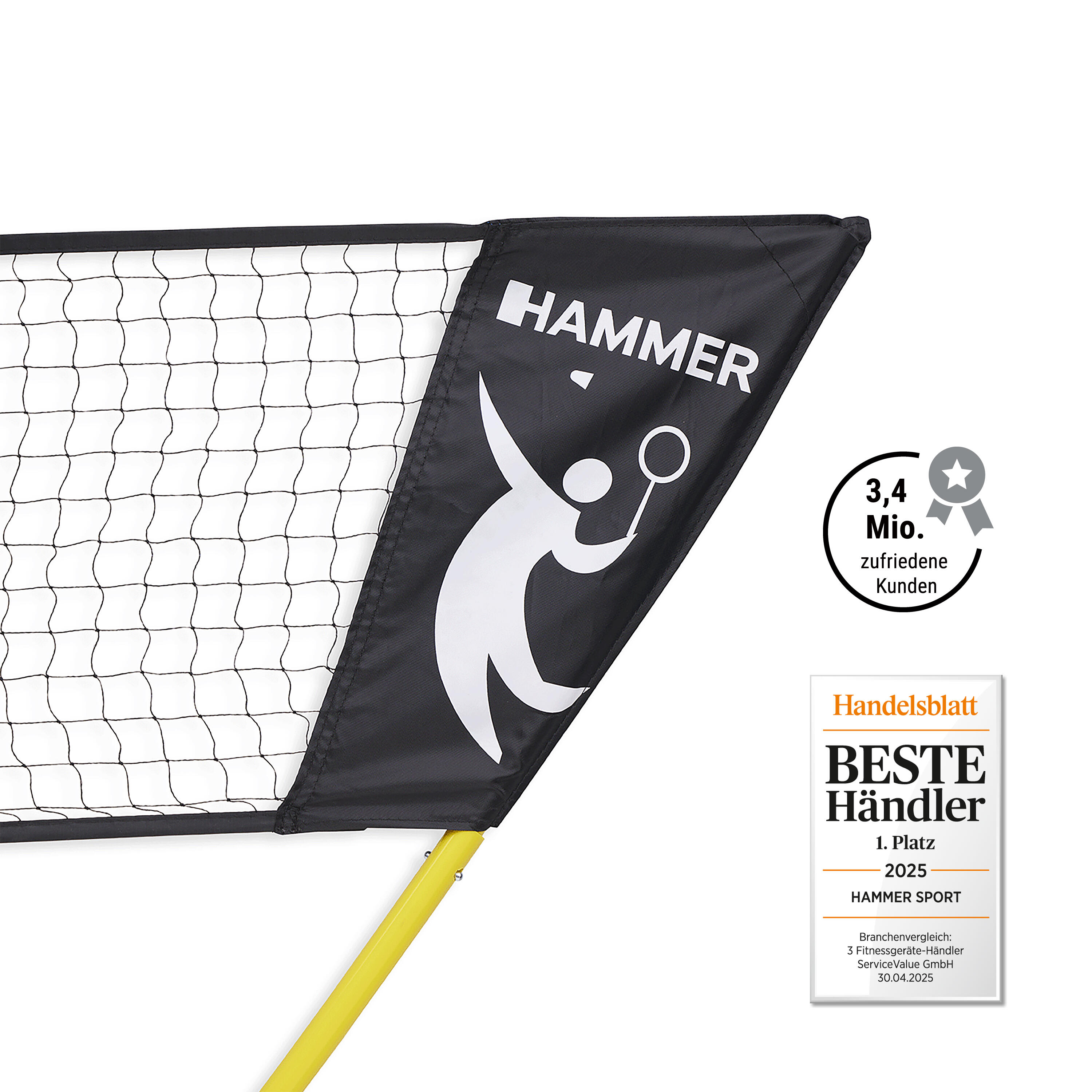 Badminton-Set, mobil, mit Rucksack und Courtline 2/7