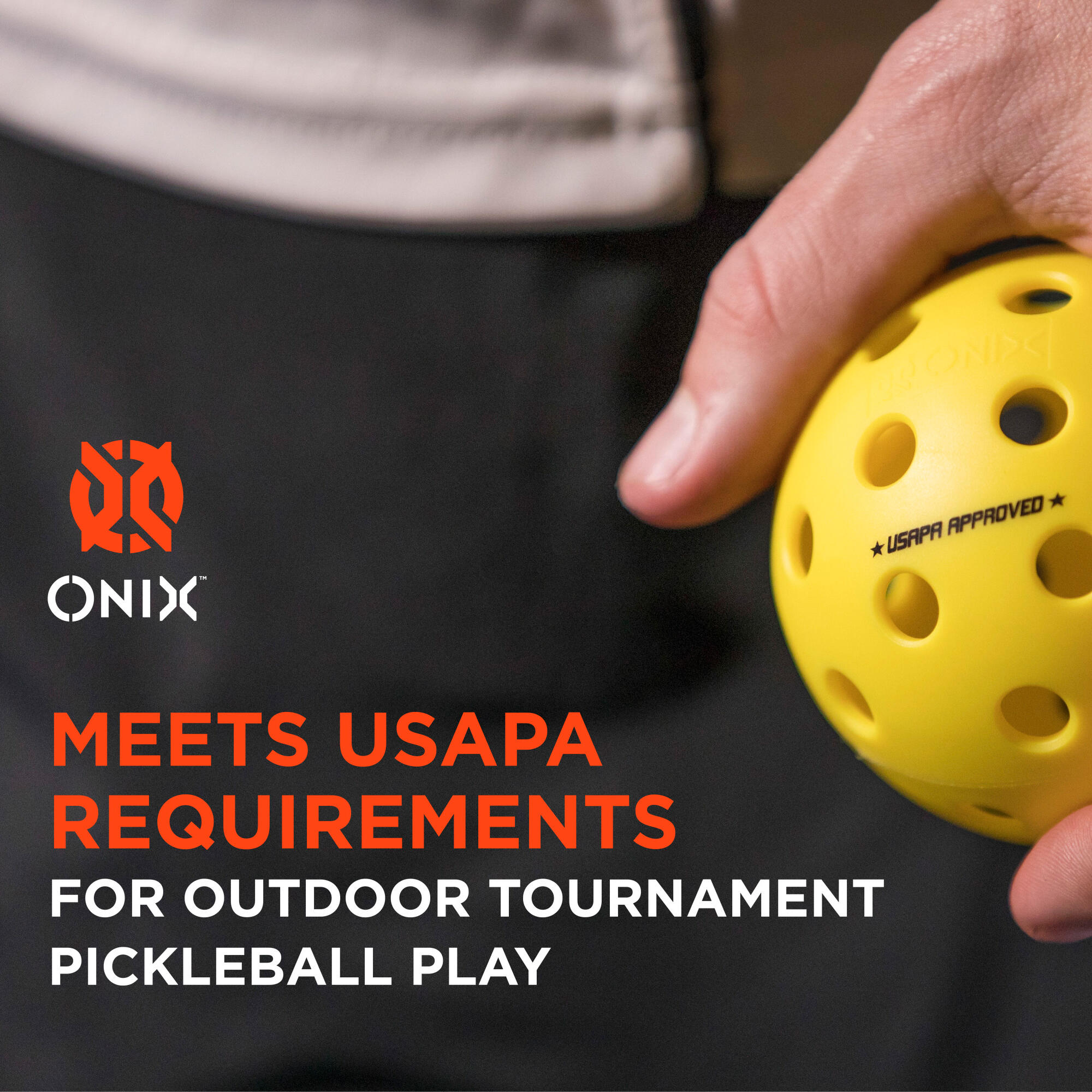ONIX Pickleball Bälle Fuse G2 Outdoor Yellow 6-Pack 3/7