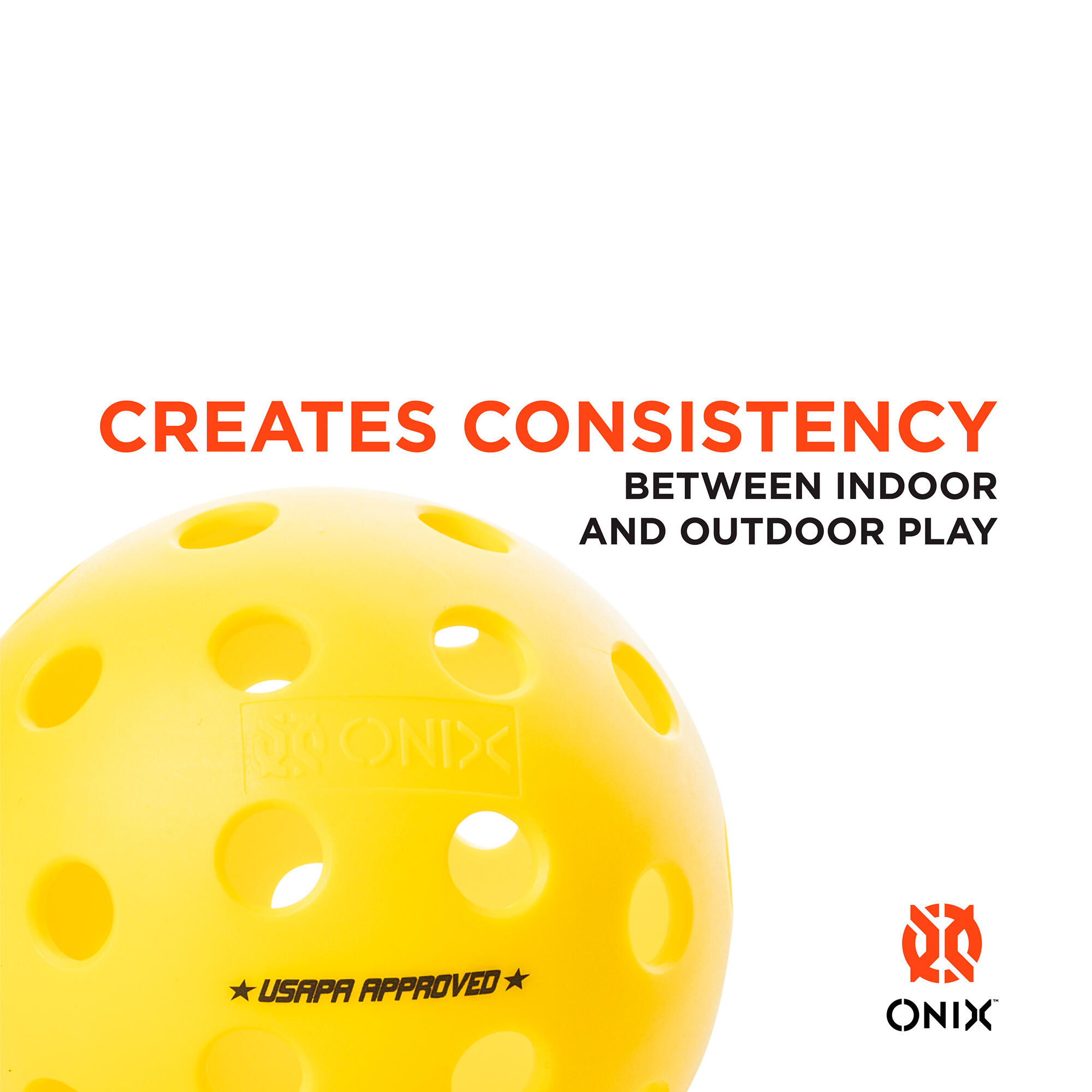 ONIX Pickleball Bälle Fuse G2 Outdoor Yellow 6-Pack 7/7