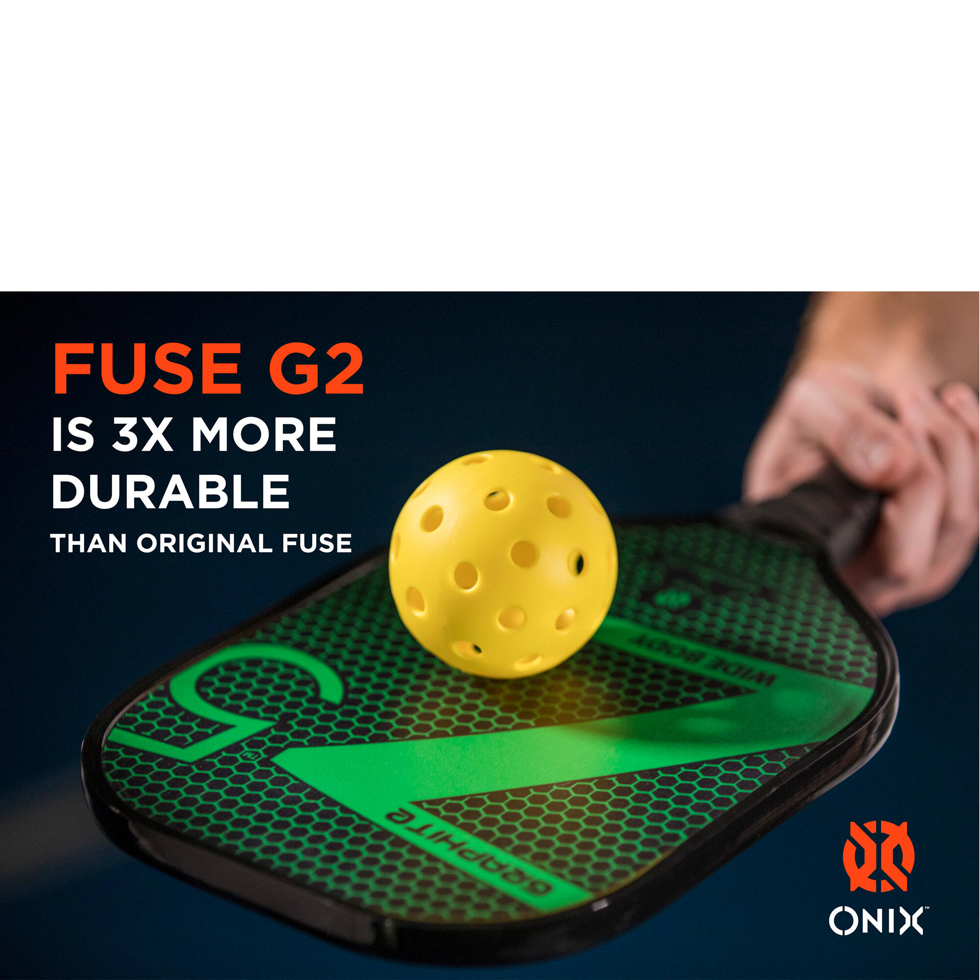 ONIX Pickleball Bälle Fuse G2 Outdoor Yellow 6-Pack 4/7