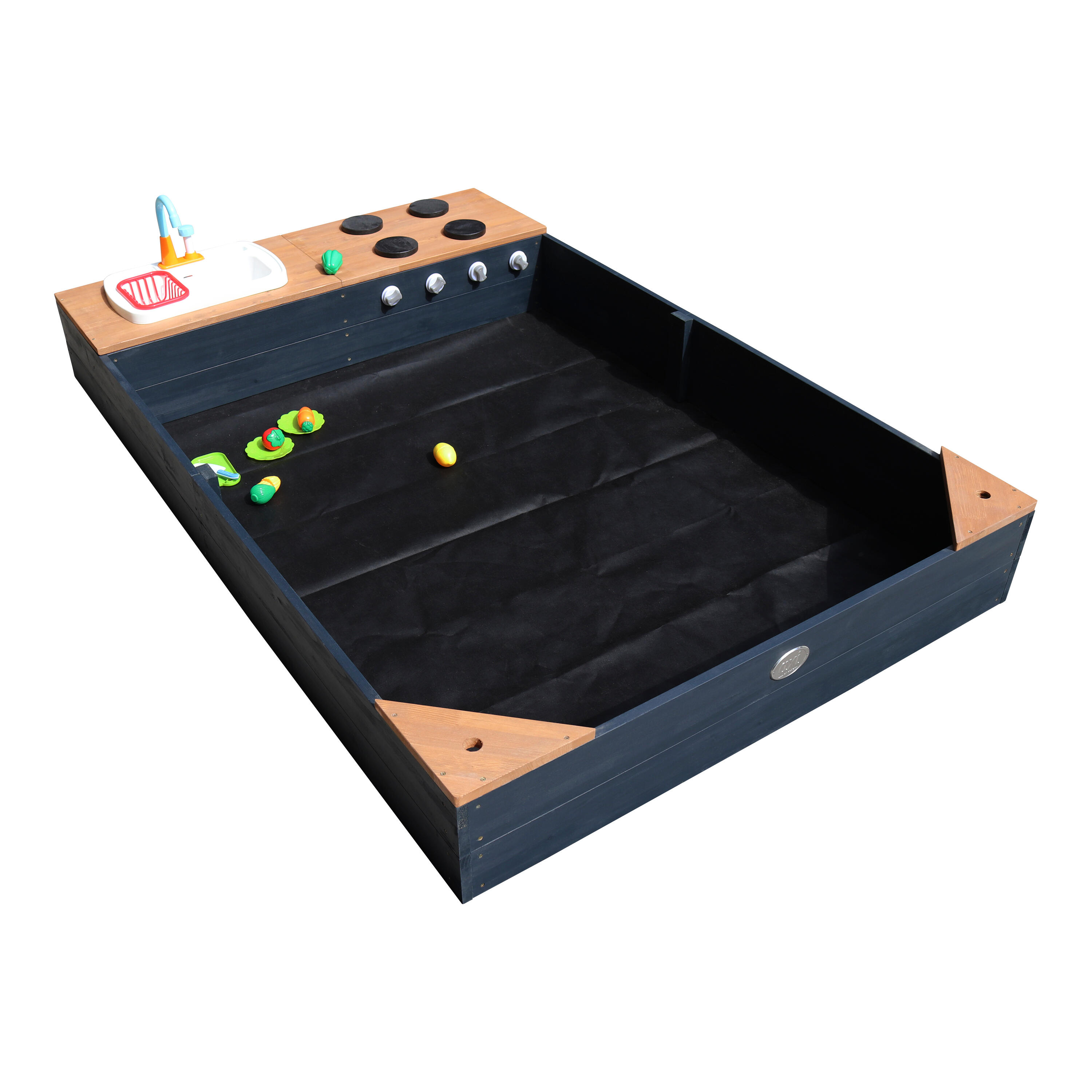 AXI Kelly Bac a sable avec Cuisineette Anthracite Marron 5/7