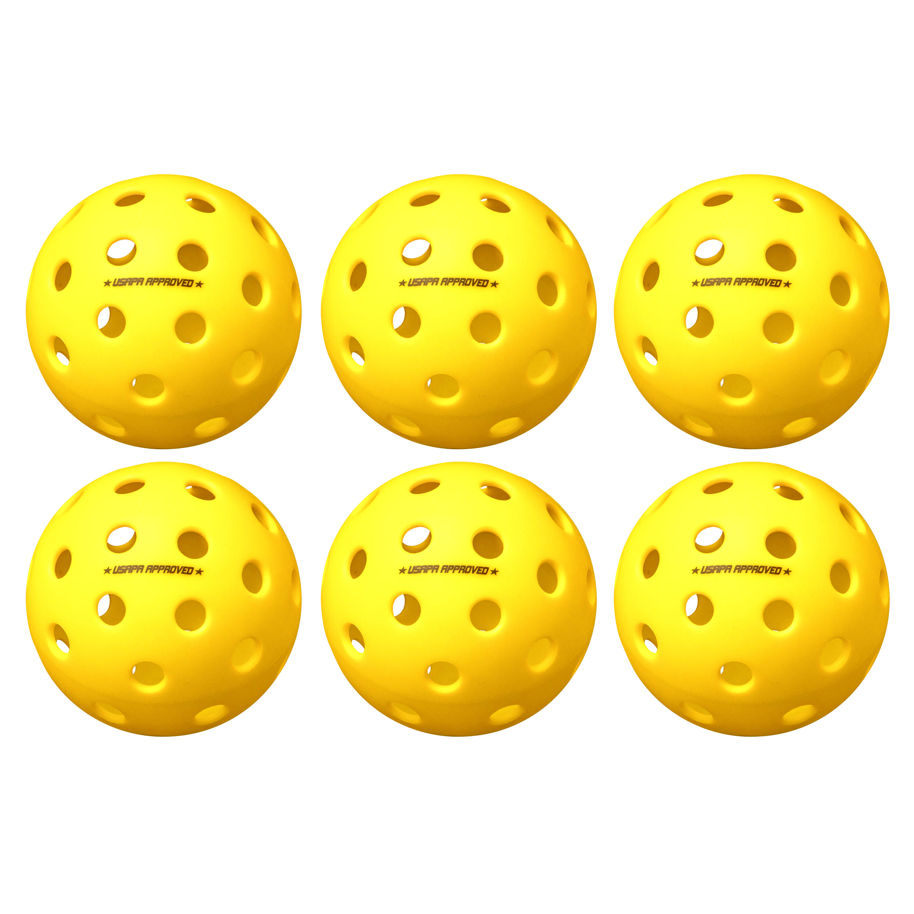 ONIX Pickleball Bälle Fuse G2 Outdoor Yellow 6-Pack 1/7
