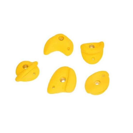 Gelb Klettergriffe M, 5 Stk. – Für Indoor Kletterwand