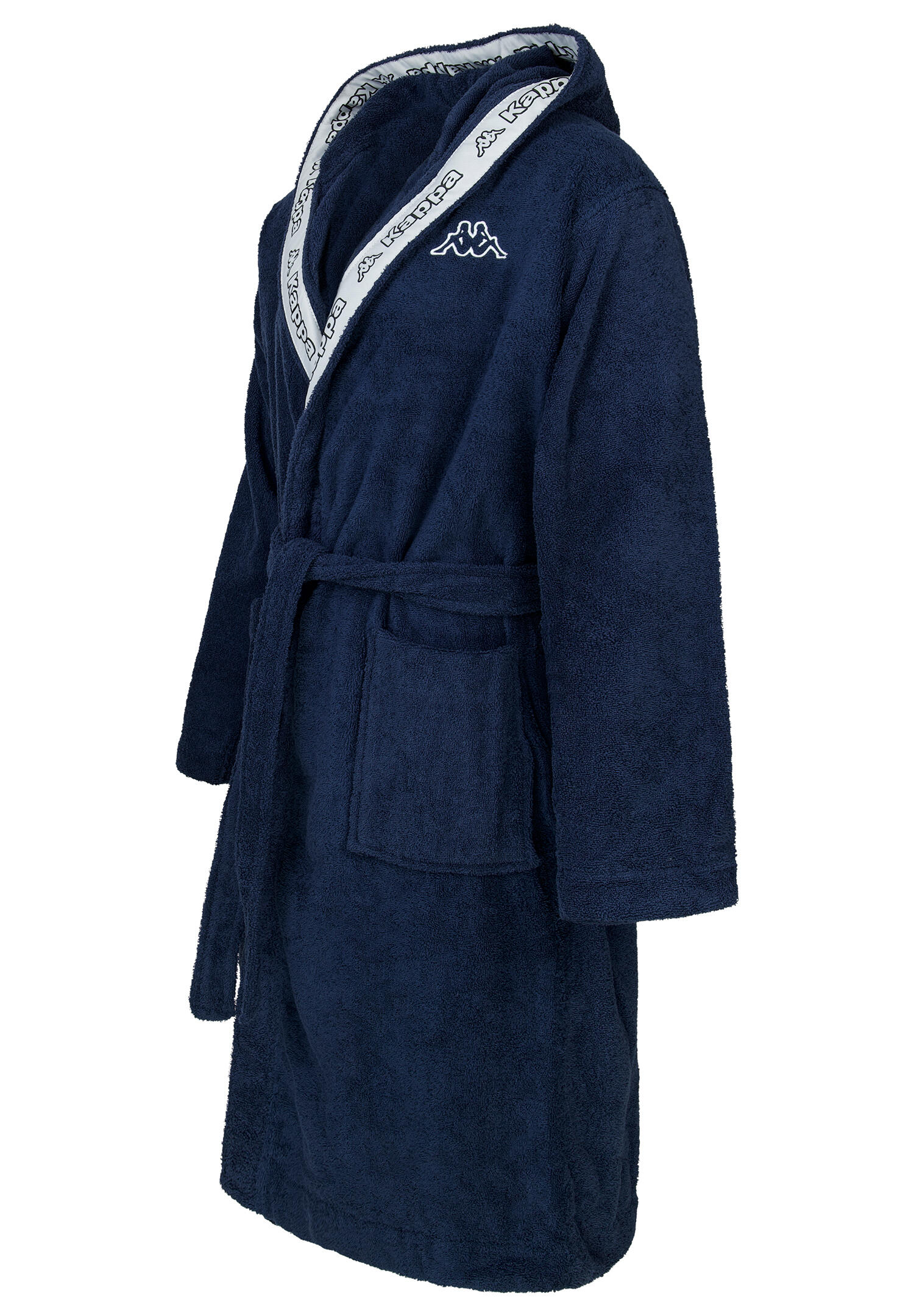 KAPPA Unisex Bademantel mit Kapuze 100% Baumwolle Gr. S-4XL 3/6