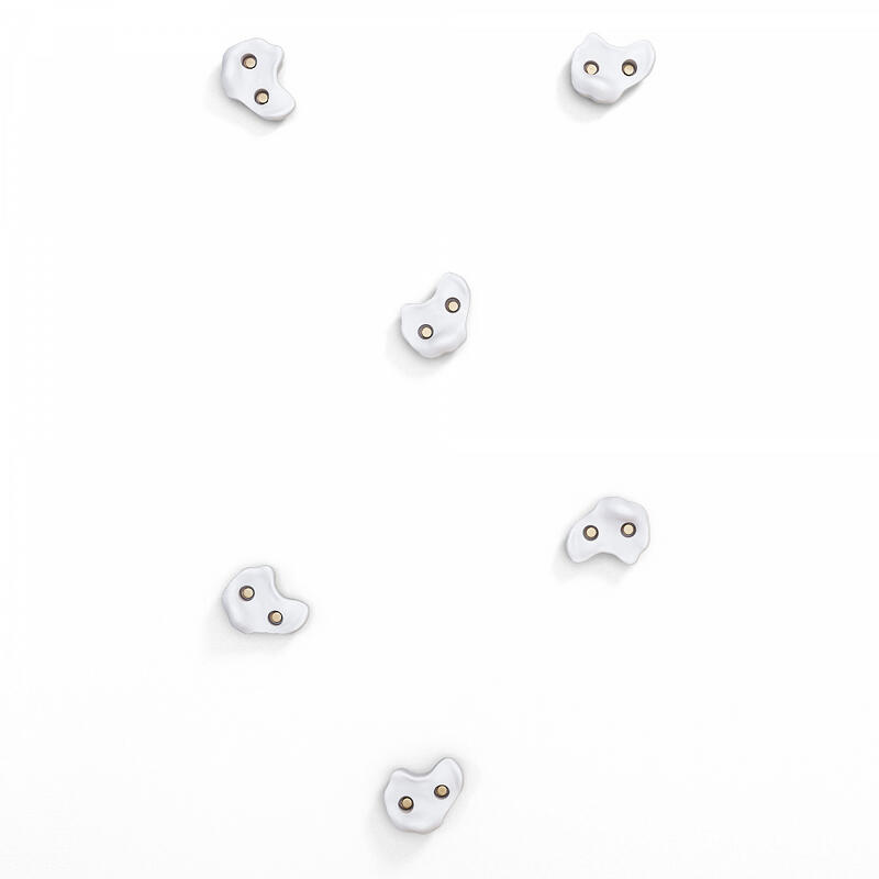 Chwyty wspinaczkowe M 6 szt. biały