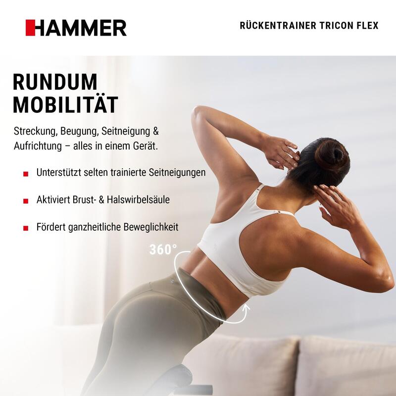 Banca Pentru Hiperextensii Hammer Tricon Flex