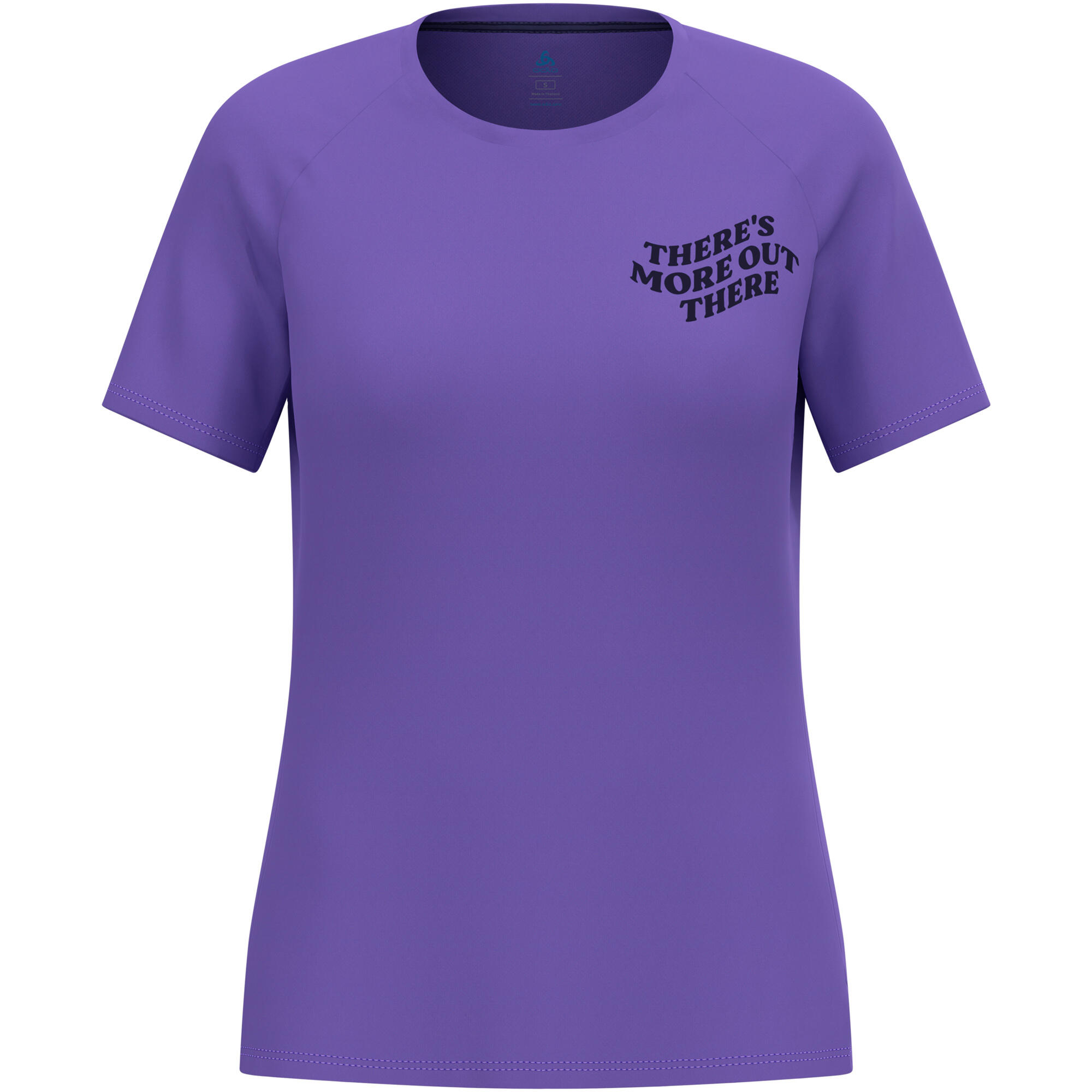 T-Shirt Running Odlo Essential Print Violet Femme 5/6