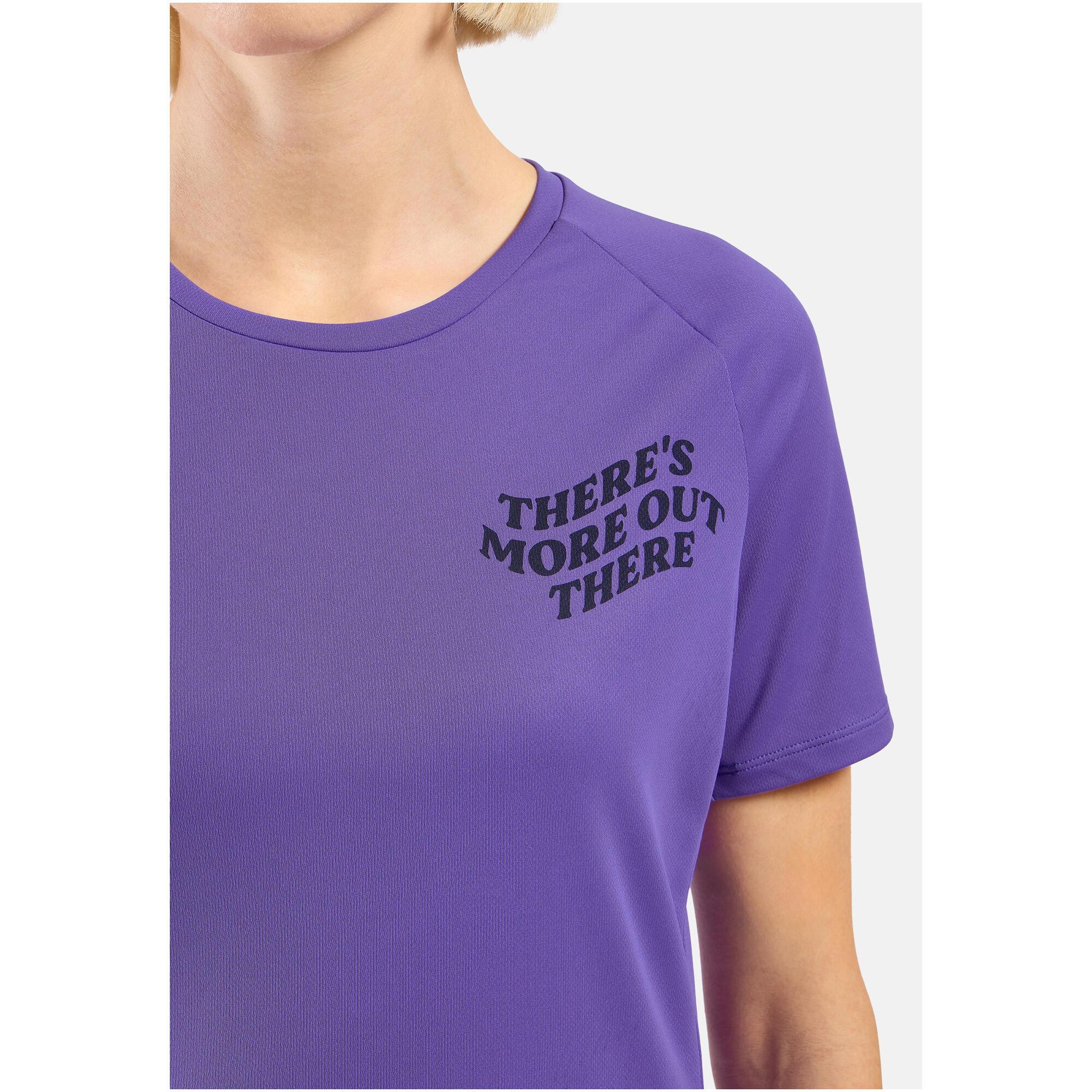 T-Shirt Running Odlo Essential Print Violet Femme 4/6
