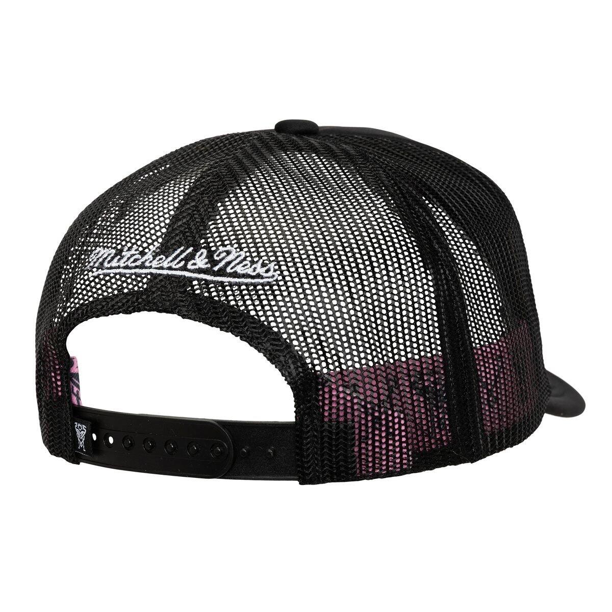 Czapka z daszkiem męska piłkarska Mitchell & Ness Inter Miami CF Trucker czarna