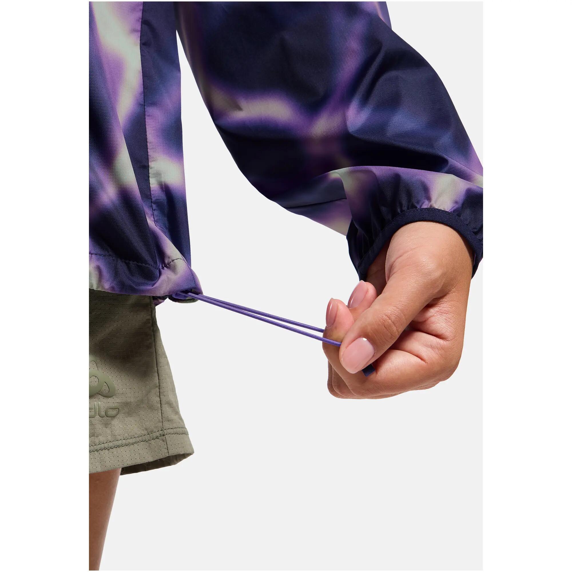 Giacca anorak da running Zeroweight con cappuccio e stampa ODLO 5/7