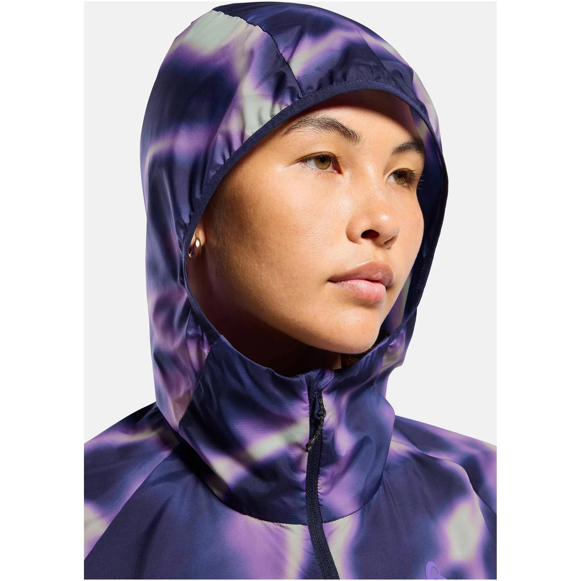 Giacca anorak da running Zeroweight con cappuccio e stampa ODLO 4/7
