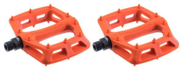 DMR DMR V6 Flat wide Mountain MTB bike Flattie Freeride Nylon Pedals - Orange