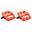Paire de Pédales Plates DMR V6 Orange