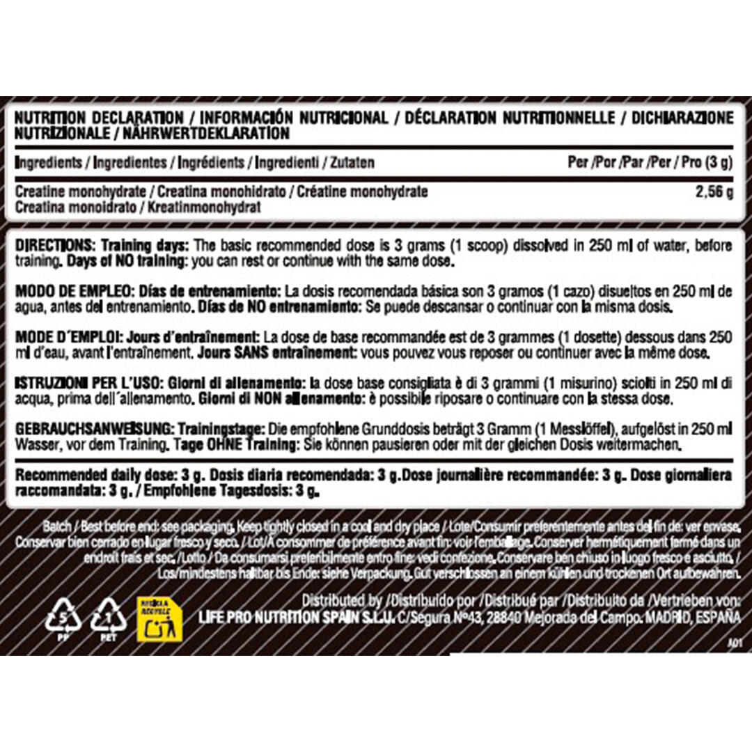Creatine Monohydrate 200 Mesh (flavored) - 300g Lollipop LifePRO 3/6