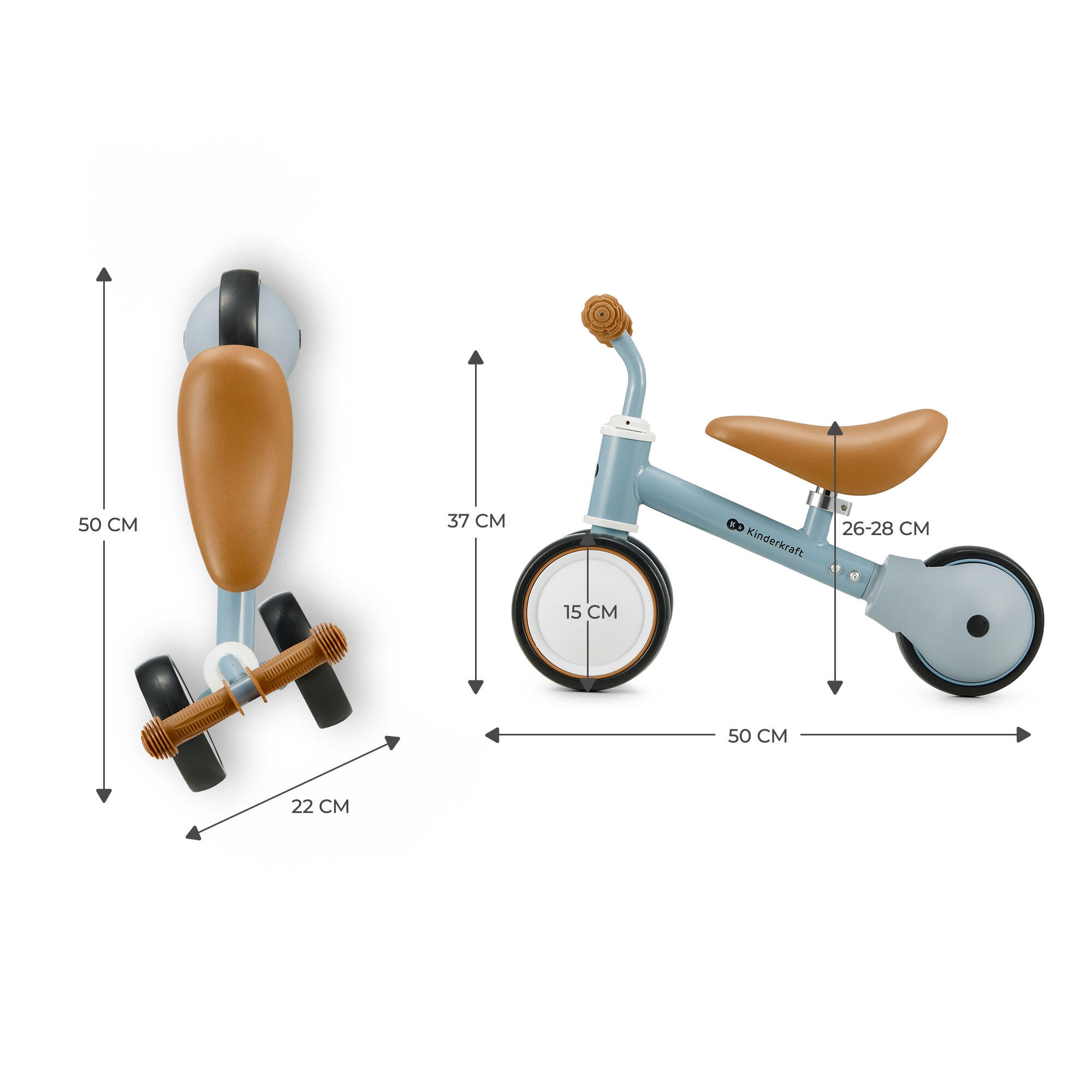 Draisienne CUTIE bleu Vélo 3-en-1 7/7